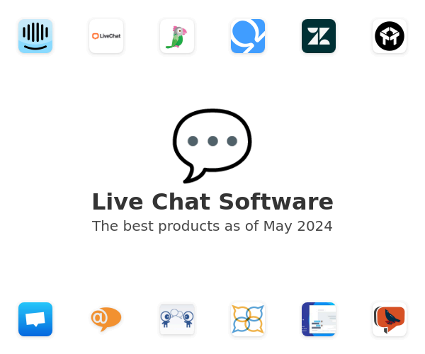 The best Live Chat products