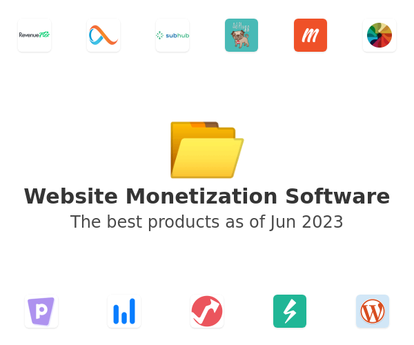 The best Website Monetization products
