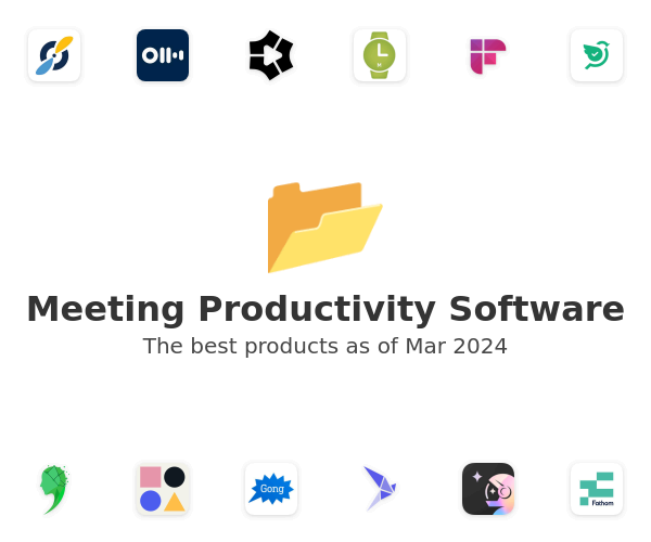 The best Meeting Productivity products