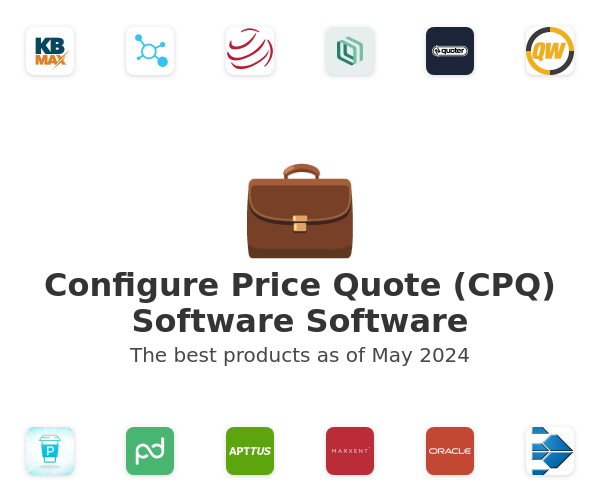The best Configure Price Quote (CPQ) Software products