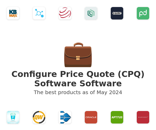 The best Configure Price Quote (CPQ) Software products
