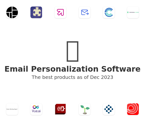 The best Email Personalization products