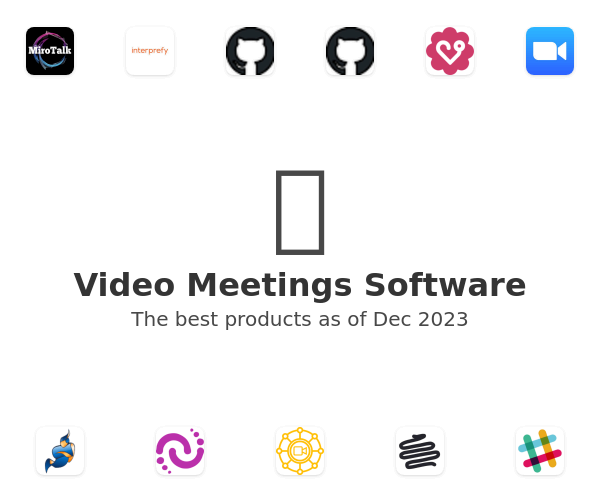 The best Video Meetings products