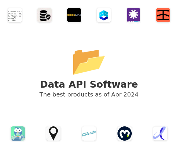 The best Data API products