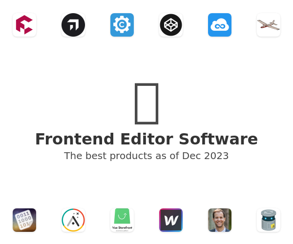 The best Frontend Editor products