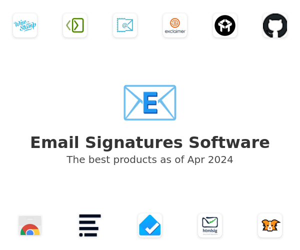 The best Email Signatures products