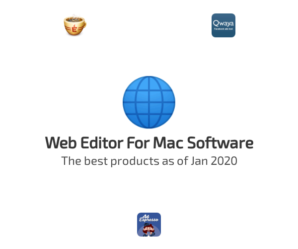 The best Web Editor For Mac products