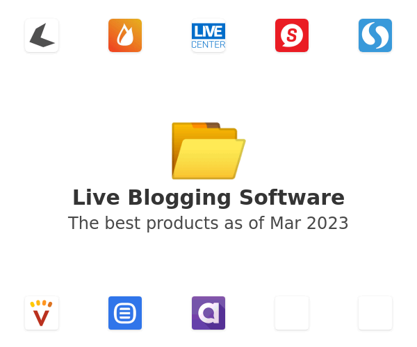 The best Live Blogging products