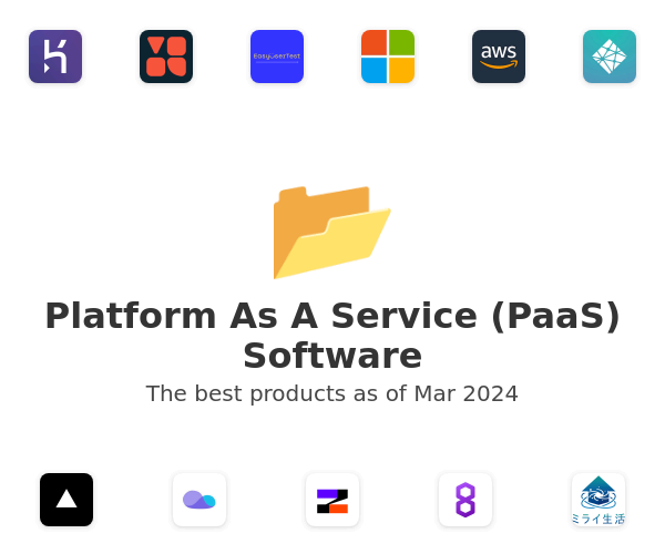 The best Platform As A Service (PaaS) products