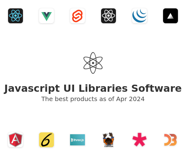 The best Javascript UI Libraries products