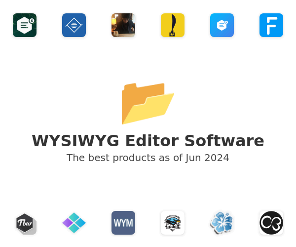 The best WYSIWYG Editor products