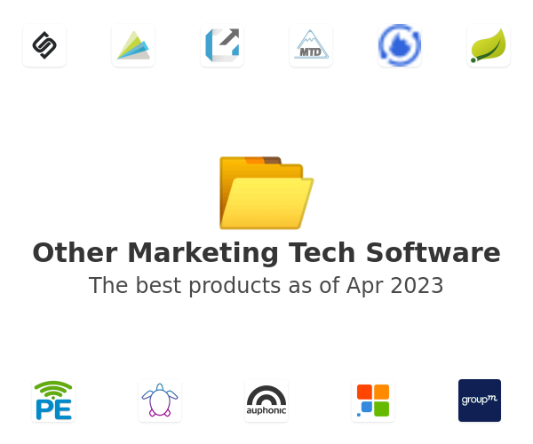 The best Other Marketing Tech products