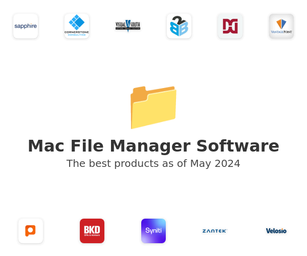 The best Mac File Manager products