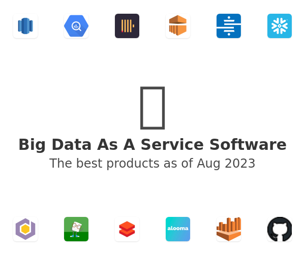 The best Big Data As A Service products