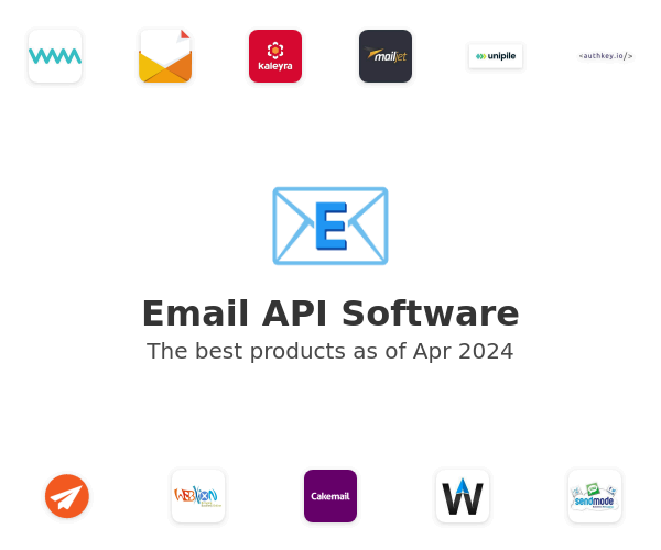 The best Email API products