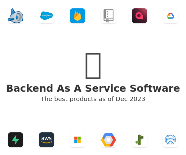 The best Backend As A Service products