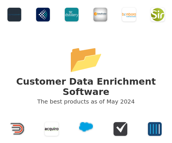 The best Customer Data Enrichment products