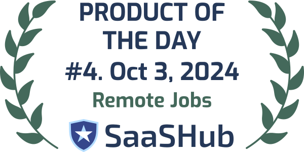 WeWorkRemotely trophy