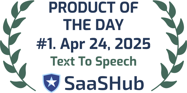 Google Cloud Text-to-Speech trophy
