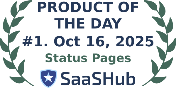 StatusPage.io trophy