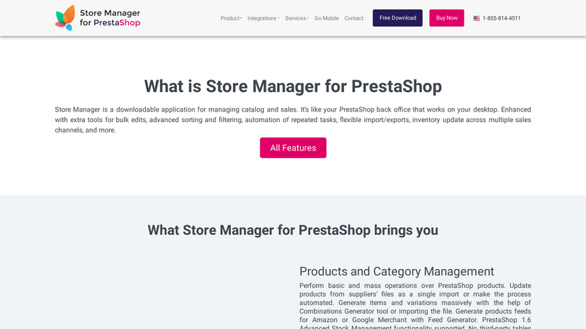 Store Manager for PrestaShop Landing Page