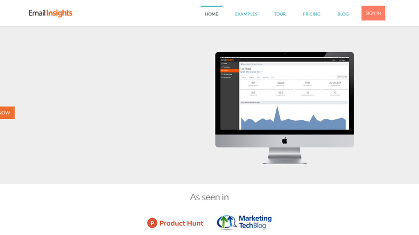 Email Insights Landing Page