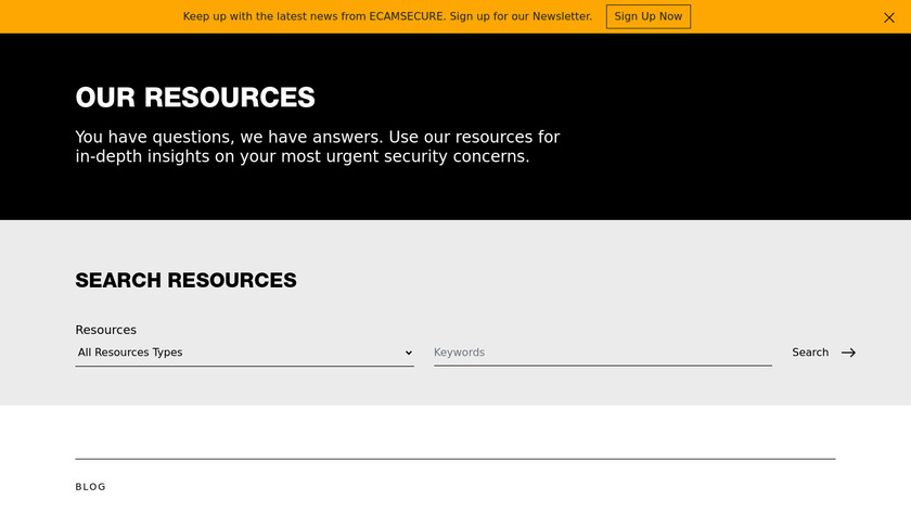 Video Surveillance Landing Page
