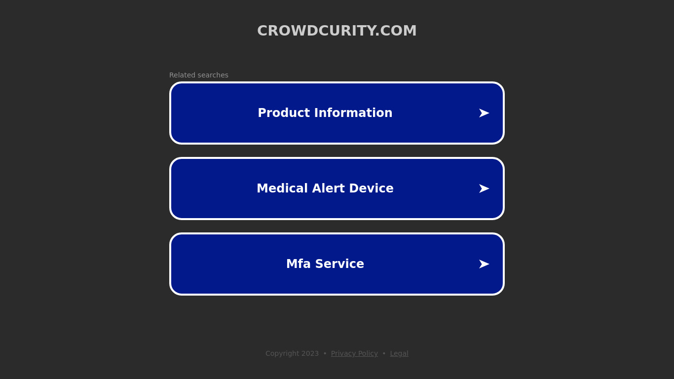 Crowdcurity Landing page