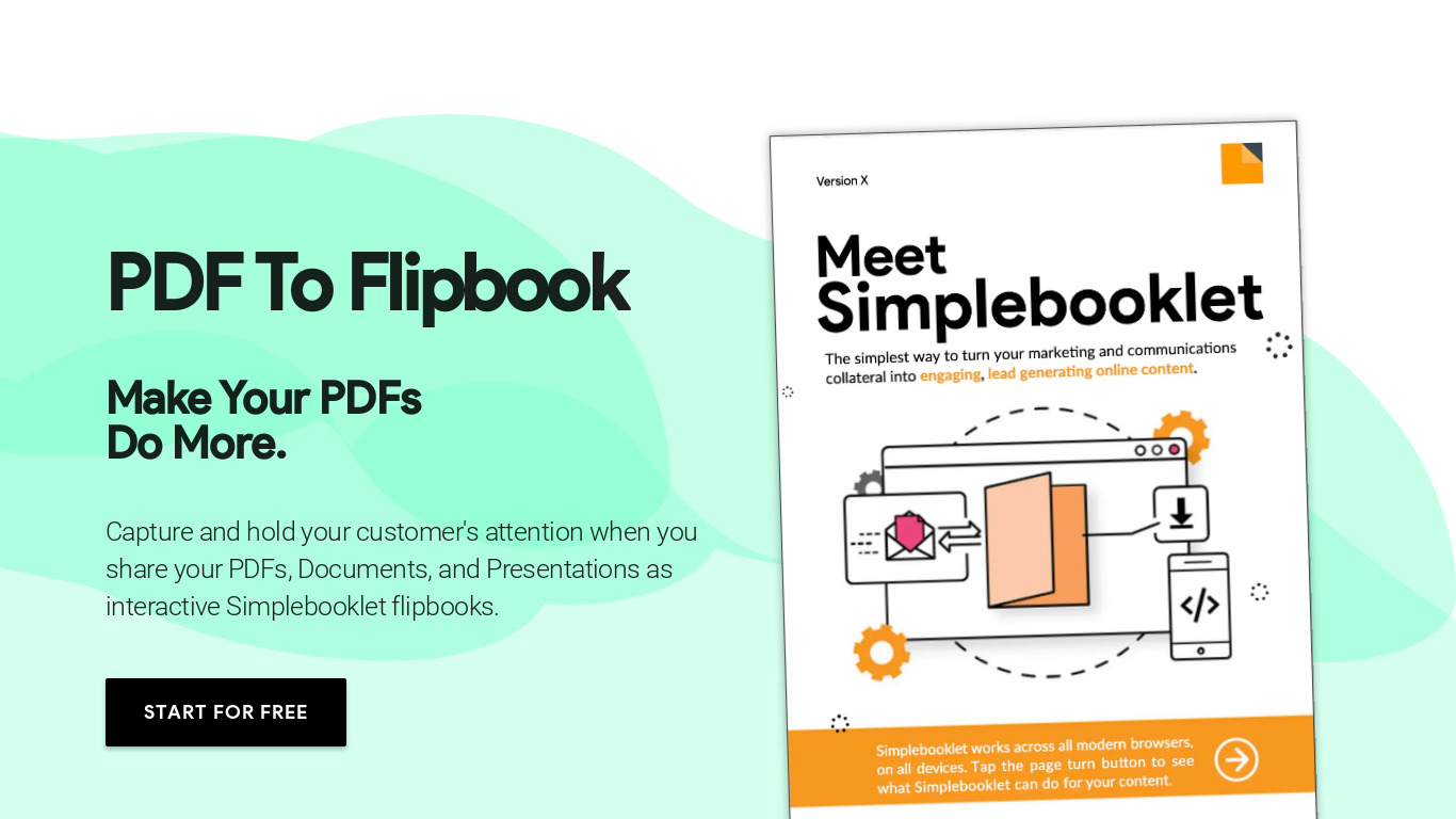 simplebooklet Landing page