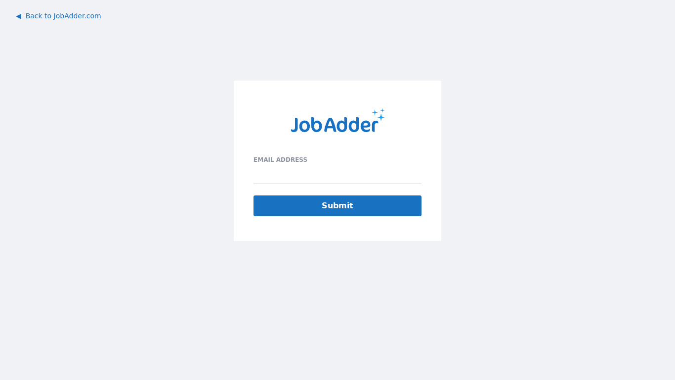 JobAdder Landing page