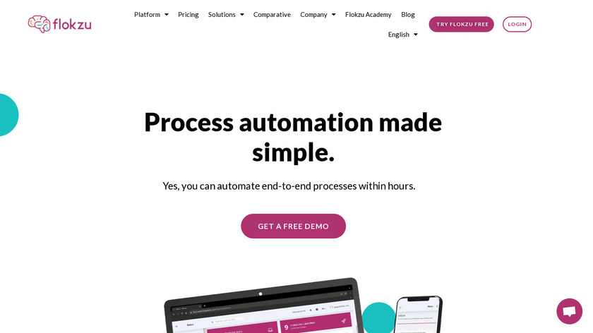 Flokzu Landing Page