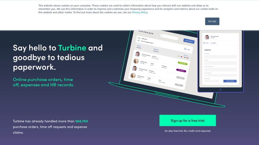 Turbine Landing Page