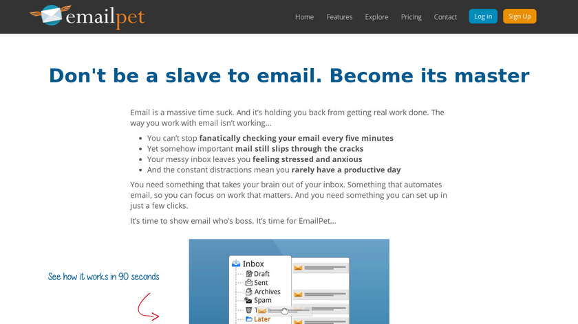 Email Pet Landing Page