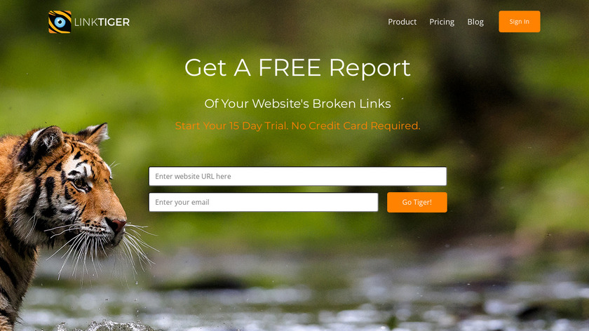 LinkTiger Landing Page