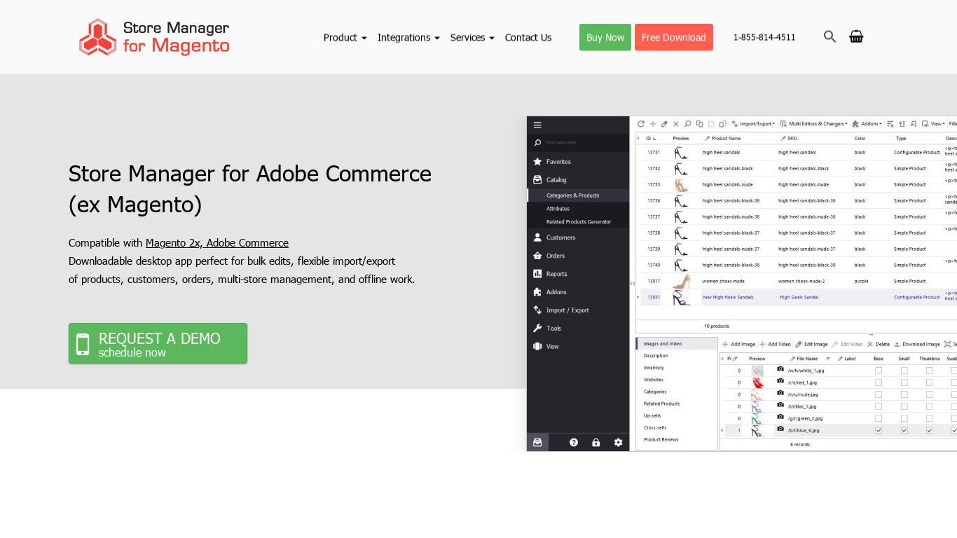 Store Manager for Magento Landing page
