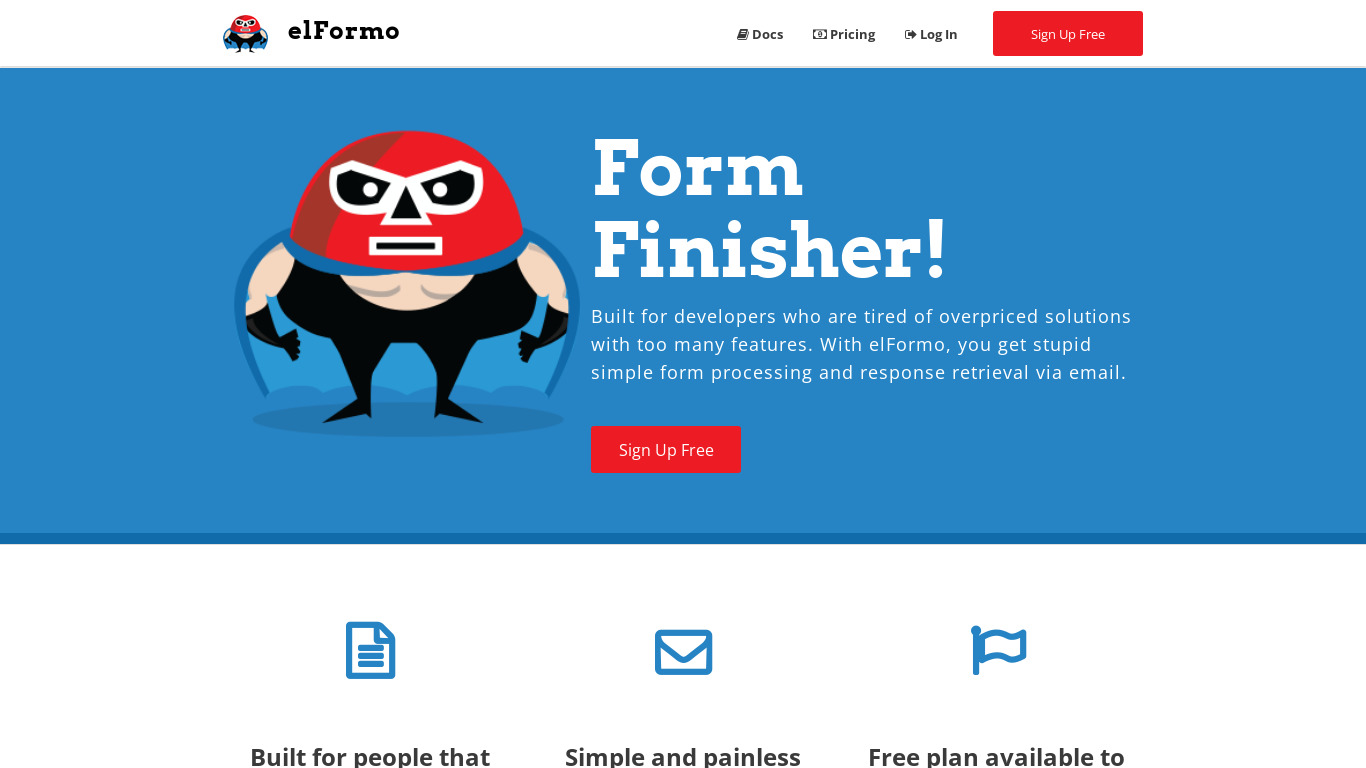 elFormo Landing page