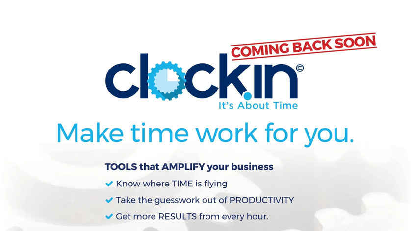 Clock.in Landing Page