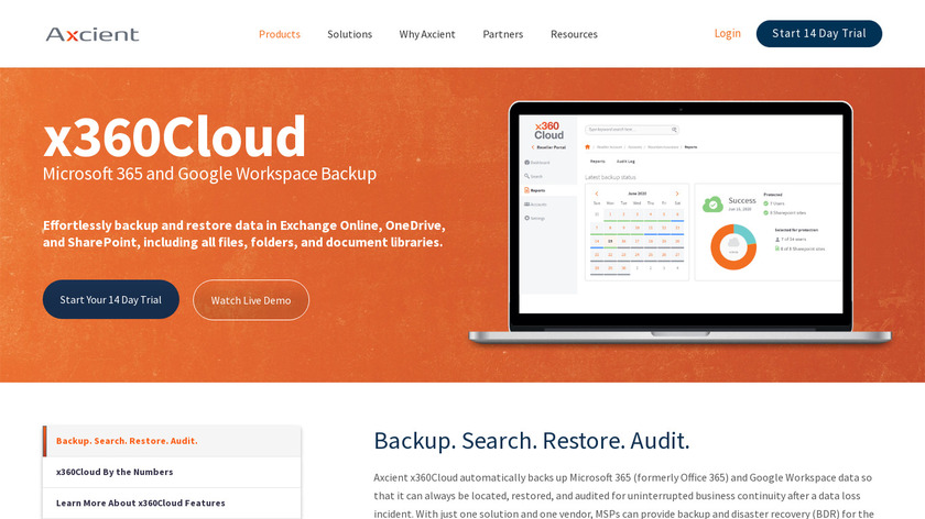 Cloudfinder Landing Page