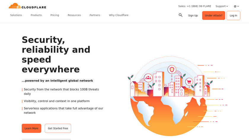 CloudFlare Landing Page