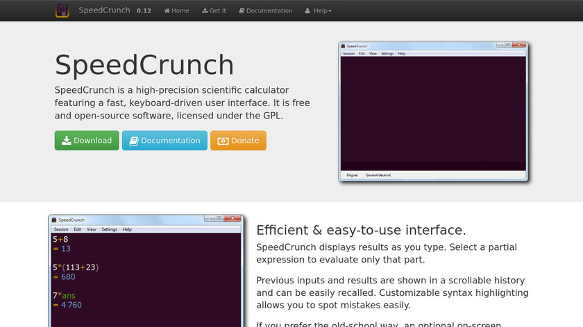 SpeedCrunch Landing Page