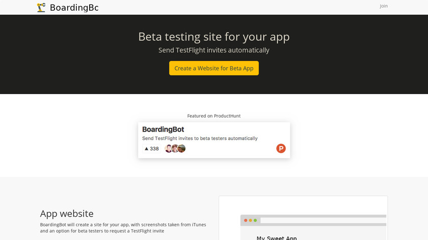 BoardingBot Landing Page