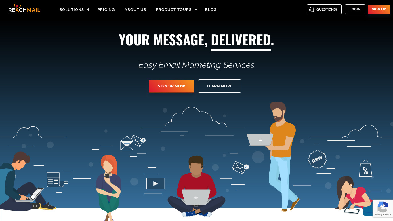 ReachMail Landing page