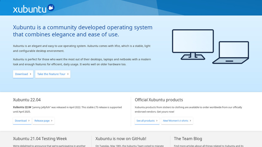 Xubuntu Landing Page