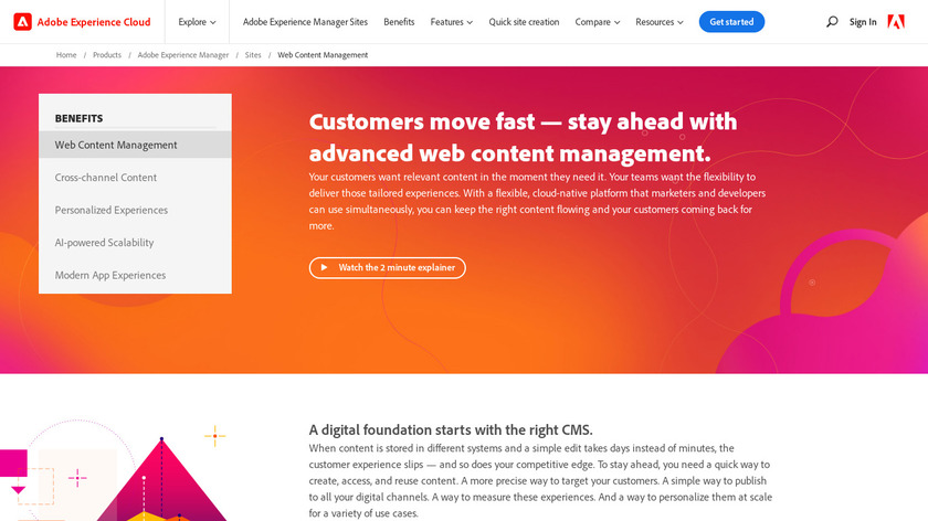 Adobe Experience Manager Landing Page