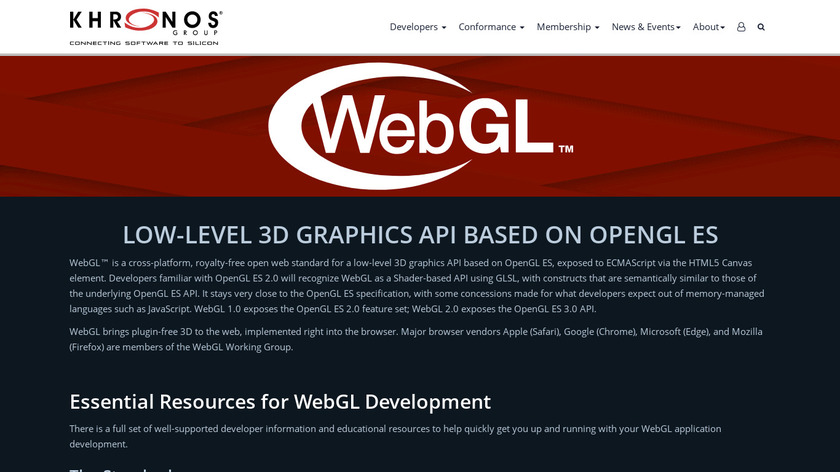 WebGL Landing Page