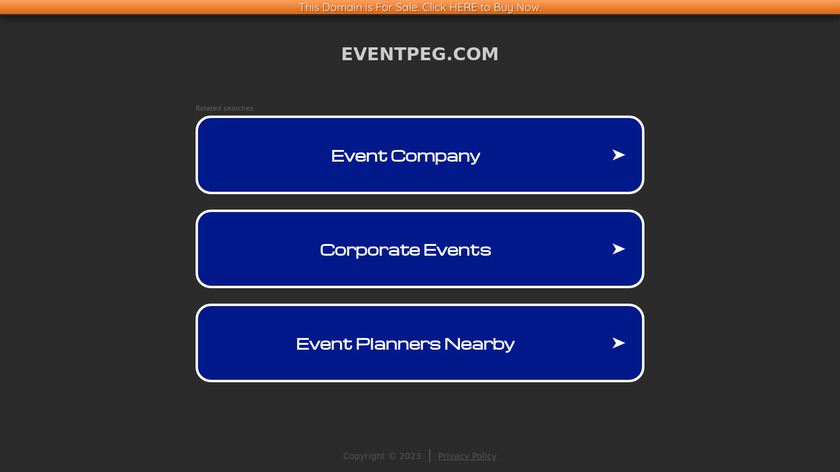 dan.eventpeg.com Eventpeg Landing Page