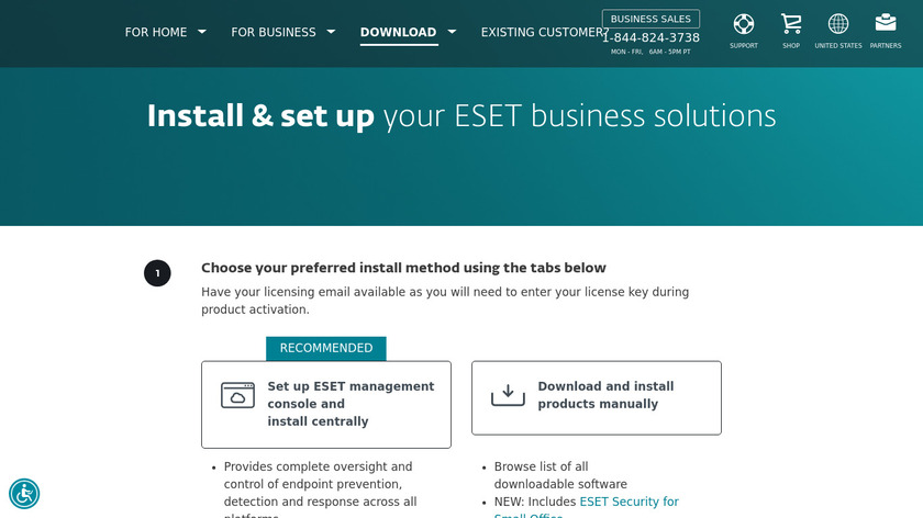 ESET Endpoint Security Landing Page