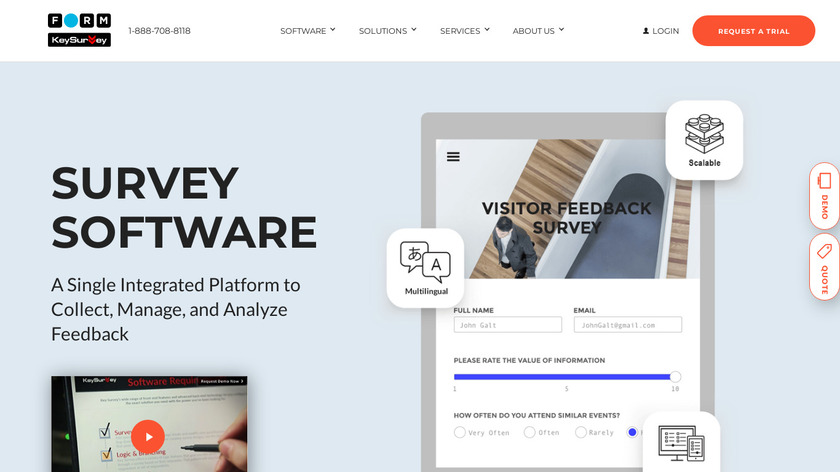 KeySurvey Landing Page
