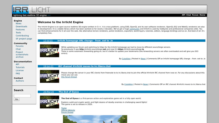 irrlicht Landing Page