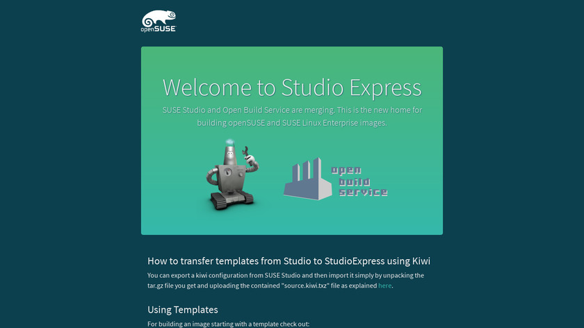 SUSE Studio Landing Page